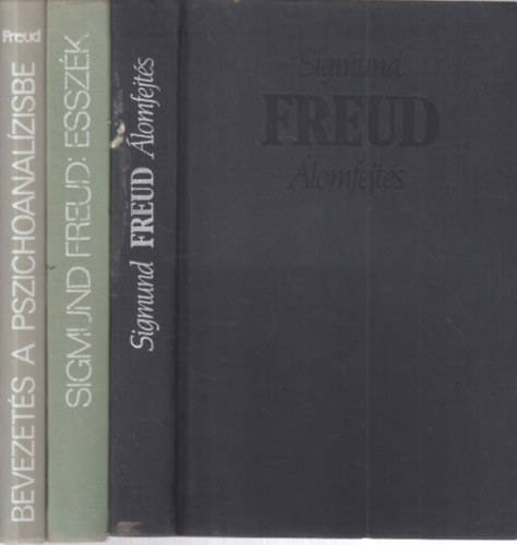 Sigmund Freud - 3 db. Freud ktet (lomfejts + Bevezets a pszichoanalzisbe + Esszk)