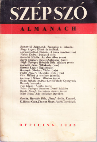 József Attila Ignotus Pál - Szépszó