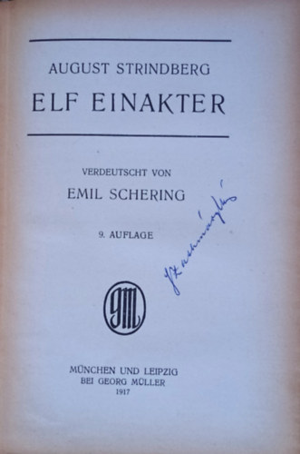 August Strindberg - Elf Einakter